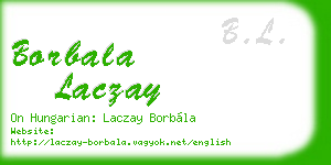 borbala laczay business card