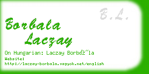 borbala laczay business card
